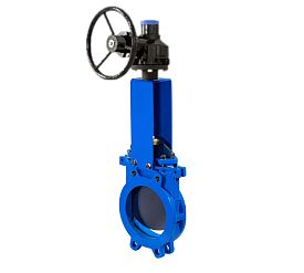 Задвижка шиберная Ridval тип RVK 40 DN600 PN10 чугунная, межфланцев...